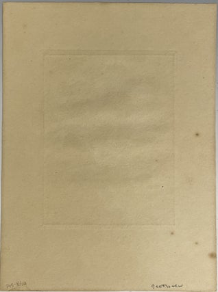Signed Etching Portrait of Beethoven, c.1930