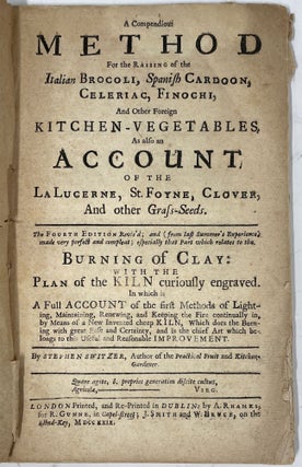 A Compendious Method for the Raising of the Italian Broccoli