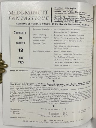 Midi-Minuit Fantastique. No. 12, Mai, 1965