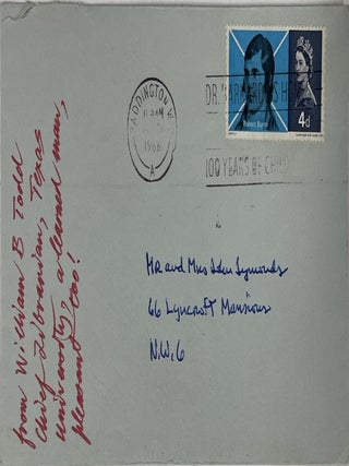 Autograph Letter to Mr. and Mrs. John Symonds