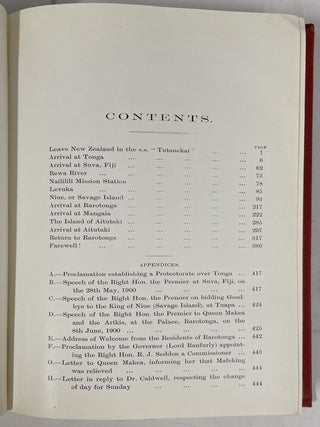 Seddon's Visit to the South Sea Islands
