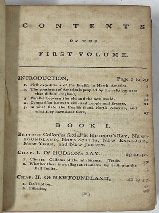 History of the British Settlements and Trade in North America