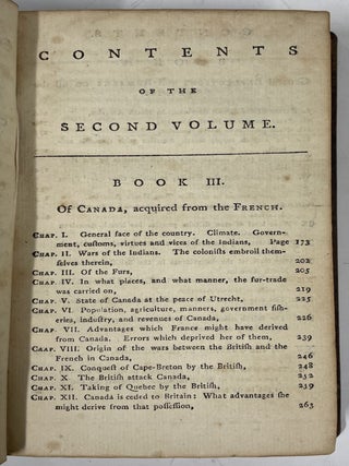 History of the British Settlements and Trade in North America