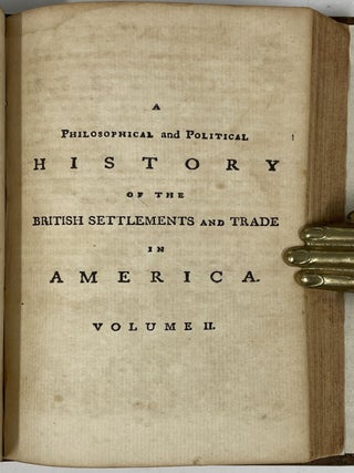 History of the British Settlements and Trade in North America