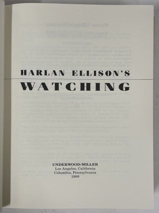Harlan Ellison’s Watching