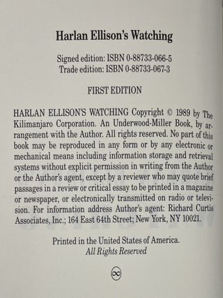 Harlan Ellison’s Watching