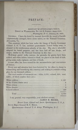 Burials At Alexandria, VA, Andersonville, GA, and Spottsylvania, VA