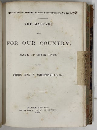 Burials At Alexandria, VA, Andersonville, GA, and Spottsylvania, VA
