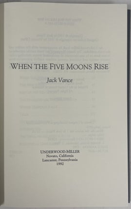 When the Five Moons Rise